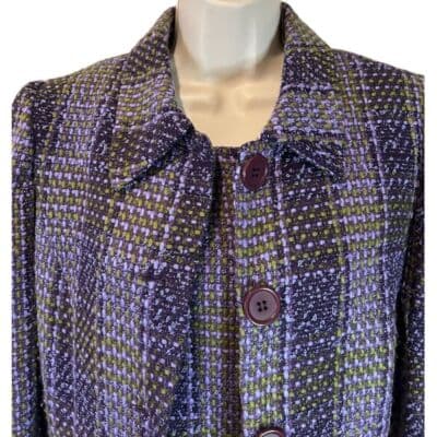 Vintage Jessica Howard Tweed Coat Dress Set Size 8 - Thumbnail 8