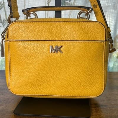 Michael Kors Mott Mini Crossbody Sunflower Yellow - Image 1