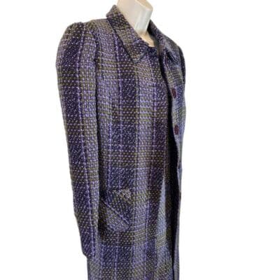 Vintage Jessica Howard Tweed Coat Dress Set Size 8 - Thumbnail 9