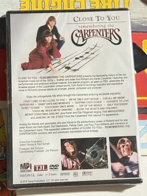 CLOSE TO YOU THE CARPENTERS DVD NEW SEALED IN PLASTIC - Thumbnail 2