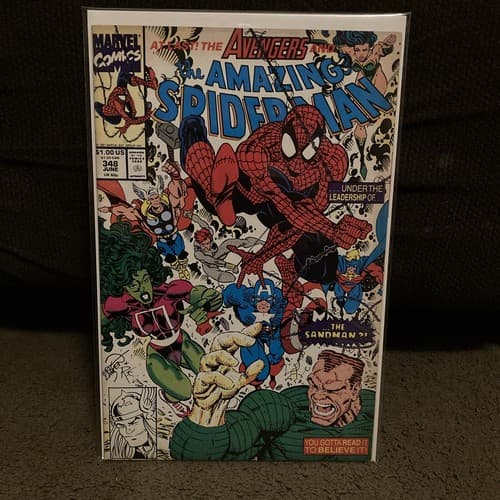 Avengers& Amazing Spider-Man #348 "Under the Leadership of Sandman?!" NM Marvel - Image 1