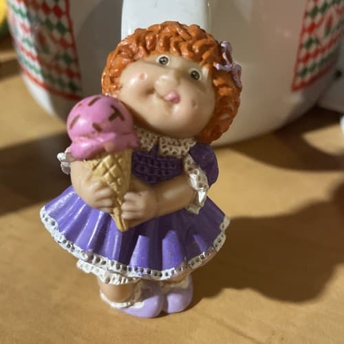 Cabbage Patch Kids Doll Girl Purple Dress Ice Cream Figure 1984 - Image 1