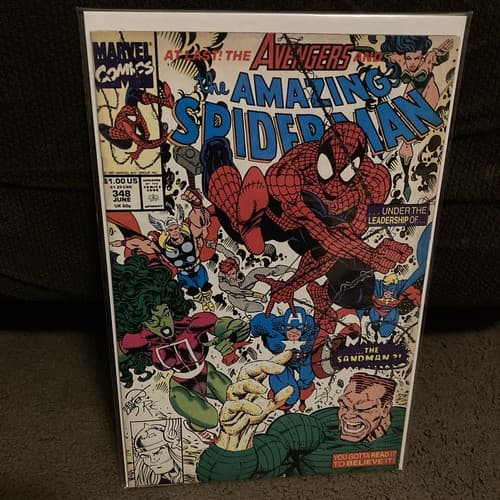 Avengers& Amazing Spider-Man #348 "Under the Leadership of Sandman?!" NM Marvel - Thumbnail 2