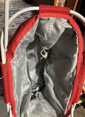 Collapsing Coca Cola Picnic Basket With Inside Wipeable Cooling Insulation New - Thumbnail 3