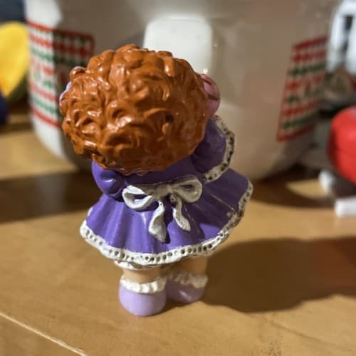 Cabbage Patch Kids Doll Girl Purple Dress Ice Cream Figure 1984 - Thumbnail 2