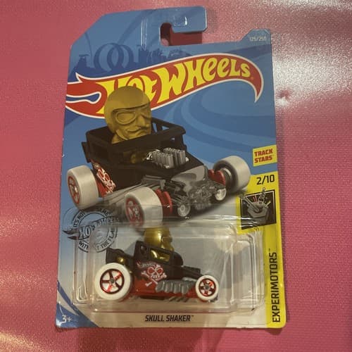 Hot Wheels Experimotors 2/10 (2017) Black Skull Shaker Car 125/250 - Image 1
