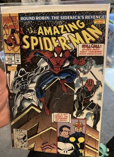 Marvel’s “The Amazing Spider-Man” (Round Robin: The Sidekick Revenge) 1991 #356 - Thumbnail 2