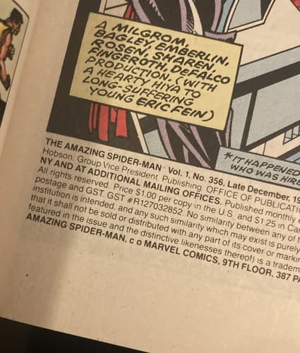 Marvel’s “The Amazing Spider-Man” (Round Robin: The Sidekick Revenge) 1991 #356 - Thumbnail 10
