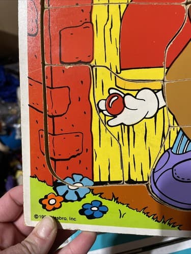 ERROR🔥 PLAYSKOOL WHIZ KID MR. POTATOE HEAD MISCUT OFF COLORED WOODEN PUZZLE!🔥 - Thumbnail 4