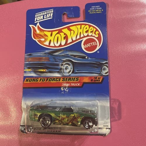 Hot Wheels 2000 Mainline Kung Fu Force Series Mini Truck Green #036 - Image 1