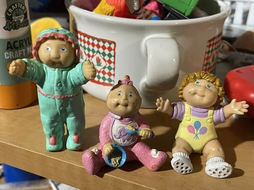 Cabbage Patch Kids Sitting Baby, Toddler, & Child 1980s PVC Collectible Figures - Image 1