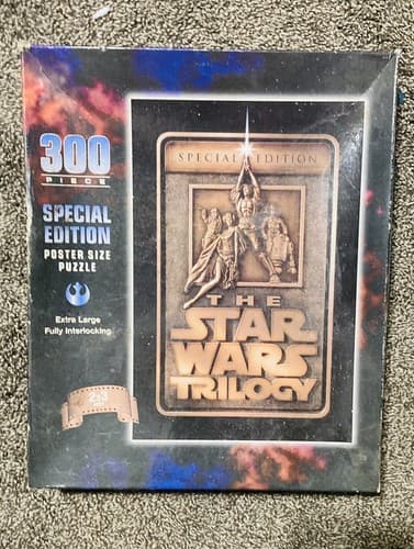 New Milton Bradley Star Wars Trilogy 300 PC Special Edition Puzzle Sealed - Image 1