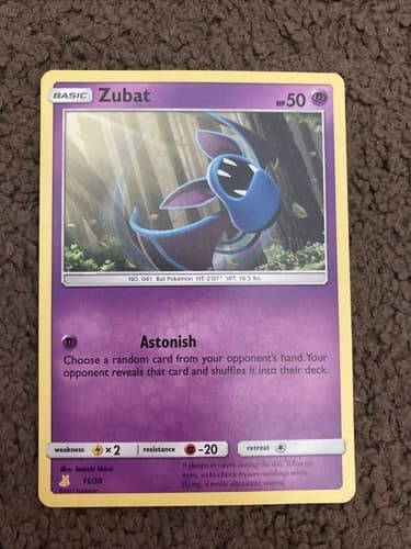 Zubat 11/30 Alolan Raichu Trainer Kit Light Play LP Pokemon DNA GAMES - Image 1