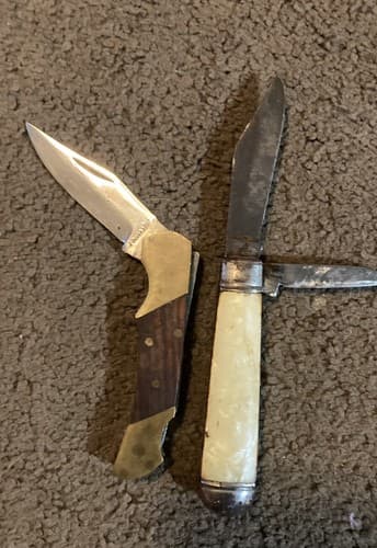 Vintage Pakistan Wooden & Ivory Imperial r1 pocket knives - Image 1