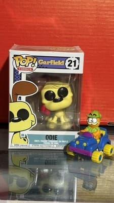 Funko Pop! Odie #21 Nickelodeon Toy Vinyl With Vintage Garfield Figure Toy & Car - Image 1