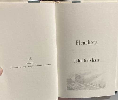 SIGNED!! John Grisham’s First Edition 2003 “Bleachers” Novel!!! - Thumbnail 4