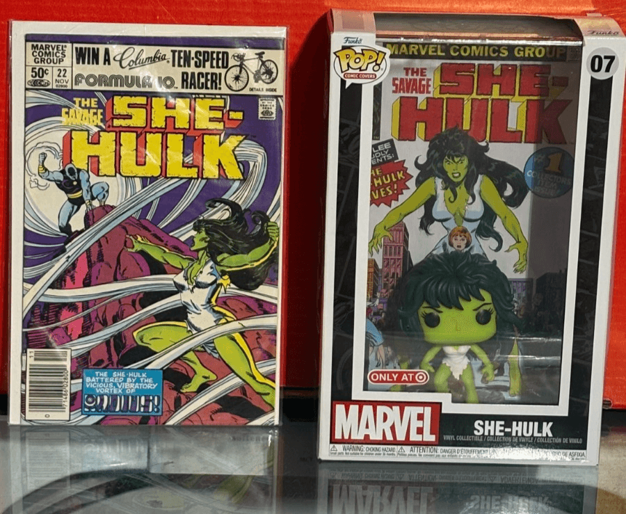 She Hulk Marvel Funko Pop & Comic Book Exclusive Sealed Figure Toy #22 - Image 1