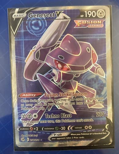 Pokémon TCG Genesect V Fusion Strike 254/264 Holo Full Art - Thumbnail 5