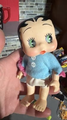 VTG RARE Baby Betty Boop Doll 6in With Ornament Figure & Collectible Mug - Thumbnail 2