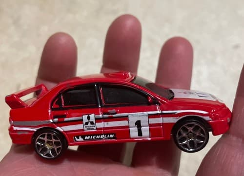 Hot Wheels 2008 Track Stars Lancer Evolution VII - Red - LOOSE - Image 1
