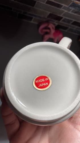 Morton Salt Coffee Mugs, Vintage 6 Pc Set Cream & Sugar, When It Rains It Pours - Thumbnail 4