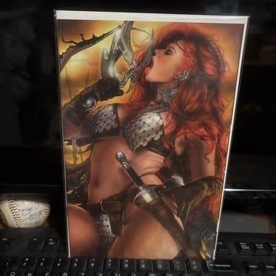 🔥 RED SONJA VALENTINES SPECIAL 2022 LAYNE 616 Virgin Variant LTD 500 COA 🔥 NM - Thumbnail 3
