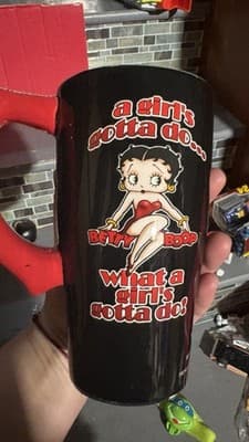 VTG RARE Baby Betty Boop Doll 6in With Ornament Figure & Collectible Mug - Thumbnail 4