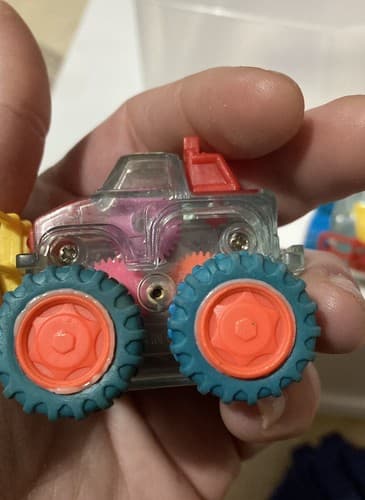 1997 VTG Subway Kids Meal Monster Trucks Pull & Go Body Trucks Lot Of 3 - Thumbnail 4