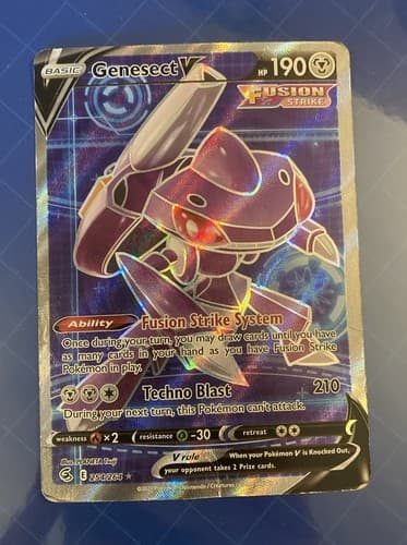 Pokémon TCG Genesect V Fusion Strike 254/264 Holo Full Art - Image 1