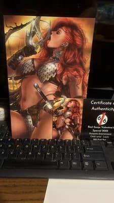 🔥 RED SONJA VALENTINES SPECIAL 2022 LAYNE 616 Virgin Variant LTD 500 COA 🔥 NM - Thumbnail 4