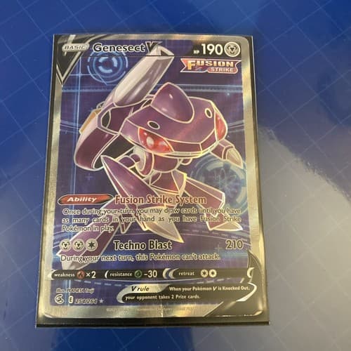 Pokémon TCG Genesect V Fusion Strike 254/264 Holo Full Art - Thumbnail 6
