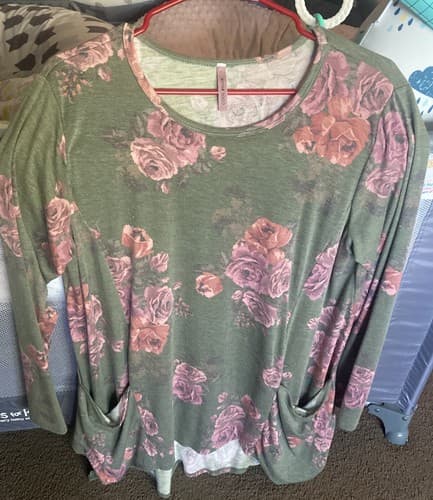 Women’s Xl Boutique Cool Melon Long Tunic Top Very Nice - Image 1