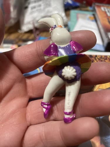 Lisa Frank Vintage Bunny Rabbit Ballerina PVC Figure - Thumbnail 2