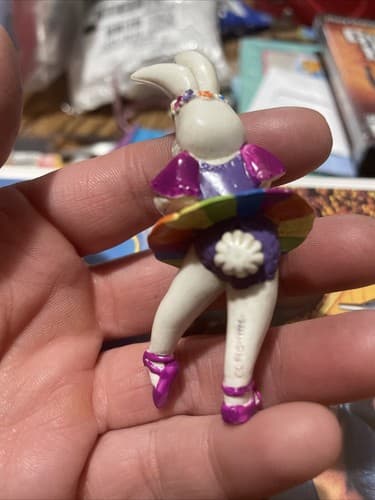 Lisa Frank Vintage Bunny Rabbit Ballerina PVC Figure - Thumbnail 3