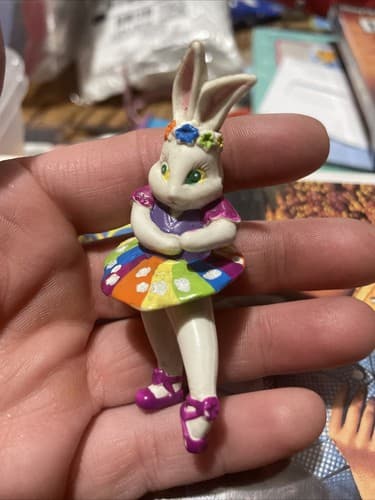 Lisa Frank Vintage Bunny Rabbit Ballerina PVC Figure - Image 1