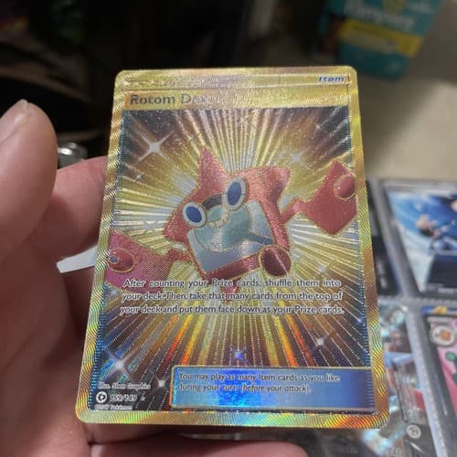 Rotom Dex Full Art Holo Secret Rare Sun & Moon Base Set 159/149 Pokémon TCG - Thumbnail 3