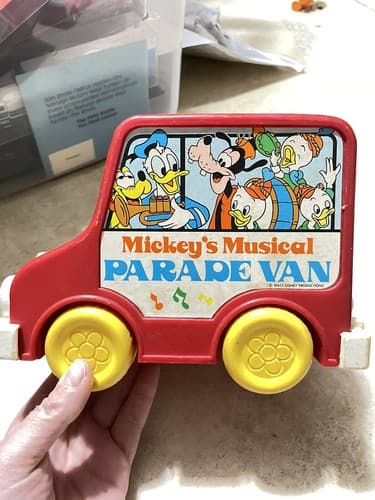 Vintage Mickey's Musical Parade Van Walt Disney LJN Taiwan Works AF280 - Thumbnail 2