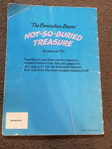Vintage 1986 The Berenstain Bears’ Not-So-Buried Treasure Storybook Picture Book - Thumbnail 2