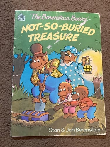 Vintage 1986 The Berenstain Bears’ Not-So-Buried Treasure Storybook Picture Book - Image 1