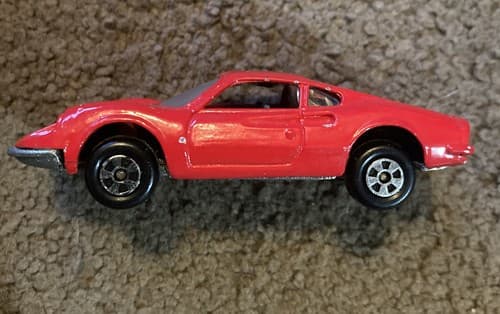 Vintage 1981 Ertl The Cannonball Run Ferrari Dino 246 GT - Red 1:64 Hong Kong - Thumbnail 3