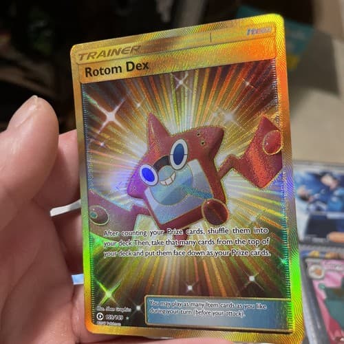 Rotom Dex Full Art Holo Secret Rare Sun & Moon Base Set 159/149 Pokémon TCG - Thumbnail 2