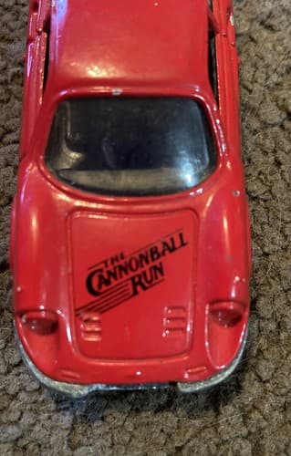 Vintage 1981 Ertl The Cannonball Run Ferrari Dino 246 GT - Red 1:64 Hong Kong - Thumbnail 5