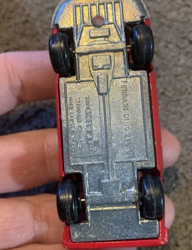 Vintage 1981 Ertl The Cannonball Run Ferrari Dino 246 GT - Red 1:64 Hong Kong - Thumbnail 2