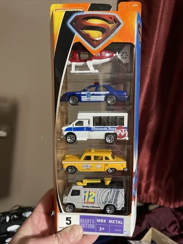 2006 Mattel,Inc. 5 Car Matchbox Superman Vehicle Set Die Cast DC Comics Unopened - Image 1
