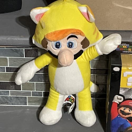 Super Mario Brothers Movie “Cat Mario” 6” Figure & Plush Toy! Jakks New - Thumbnail 3