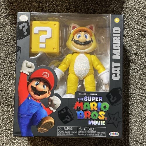 Super Mario Brothers Movie “Cat Mario” 6” Figure & Plush Toy! Jakks New - Thumbnail 5