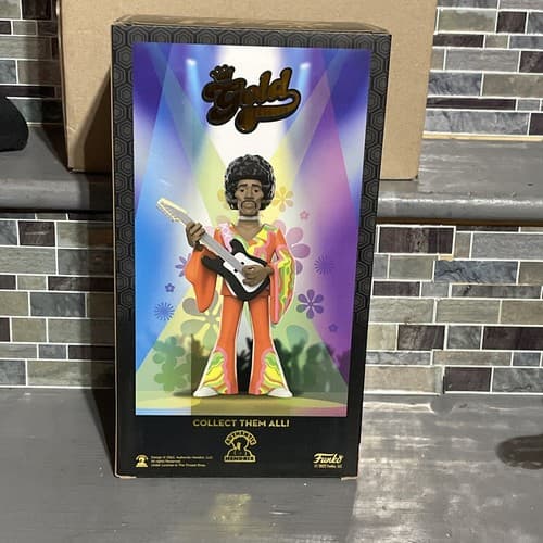 JIMI HENDRIX 12" Premium Funko Pop Gold Vinyl Figure Fender Guitarist New - Thumbnail 6