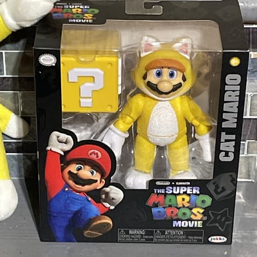Super Mario Brothers Movie “Cat Mario” 6” Figure & Plush Toy! Jakks New - Thumbnail 2