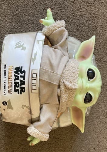 New Disney Star Wars Baby Yoda Grogu Mandalorian 11in Child Plush Toy 2020 - Thumbnail 4