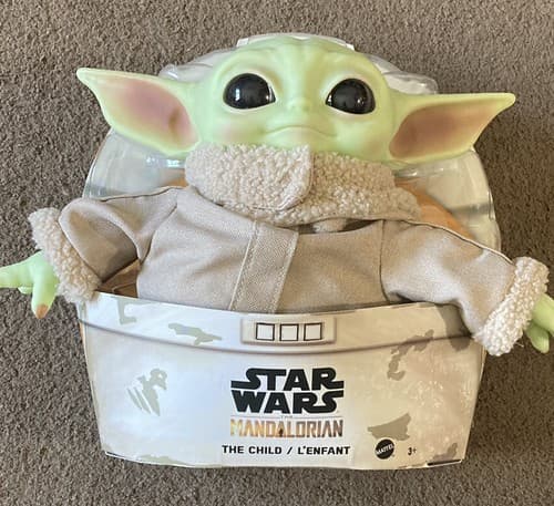 New Disney Star Wars Baby Yoda Grogu Mandalorian 11in Child Plush Toy 2020 - Thumbnail 2